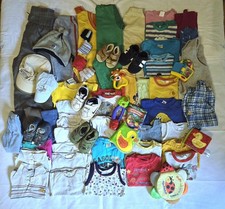 XXXL Bekleidungspaket Baby/Kleinkind Junge 60 Teile von Gr74-104 auch Marken
