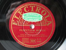 78rpm COMEDIAN HARMONISTS - MEISTERSEXTETT - Perpetuum Mobile / Ungarischer Tanz
