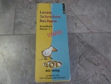 Lernbox Lesen, Schreiben, Rechnen: Grundkurs Klasse 1 AOL Verlag 160 Aufgaben