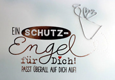 sheepworld Schutzengel Karte blau Engel weiß Gruß- Glückwunsch- Karte Handarbeit