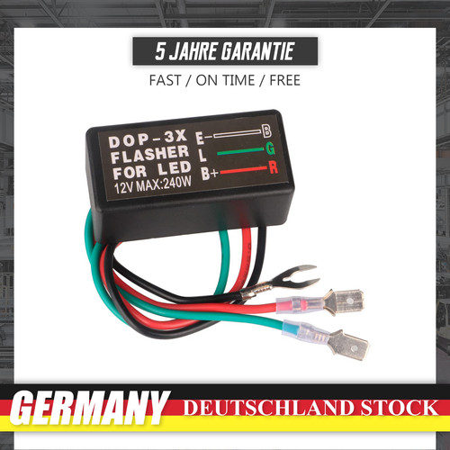 Led blinkrelais 12v polig - led,