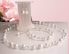 Neu~ Brautschmuck Set 3teilig