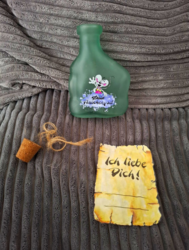 Flaschenpost dekoflasche set - dekoflasche,