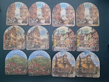 12 Bierdeckel Coburger Hofbräu mit Stadtmotiven