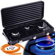 Gaskocher 3 flammig Campingkocher Kochfeld Gas Tourist Feldkocher