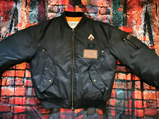 CHEVIGNON VINTAGE BOMBER MA1 DAUNEN JACKE SCHWARZ Grösse XL COMPANY COMMANDER