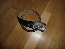 VMP Gürtel aus Leder mit Animal-Prägung Echtleder Vollledergürtel Neu