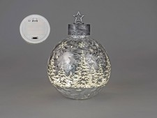 LED-Deko-Kugel FROSTY-Silber