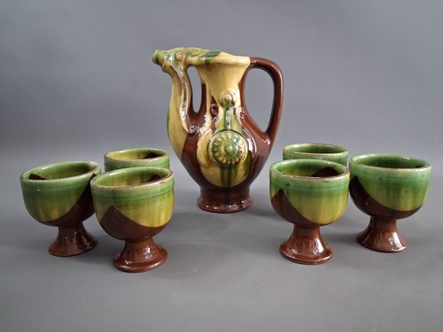 Teiliges keramik set kanne - keramik,