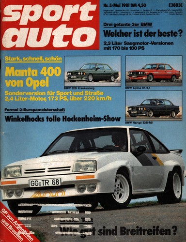 Zeitschrift sport auto 1981 - auto,