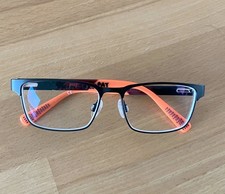 Nike Junior Kinder Brillengestell 5575 001 Schwarz/Orange 125mm 49[]14