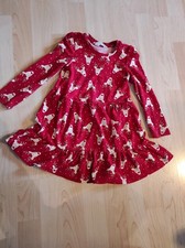Weihnachtskleid Rentiere Rot