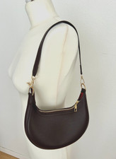 Damen Handtasche Halbmondtasche Schultertasche Kunstleder NEU