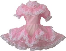 Sissy maid Pink Organza