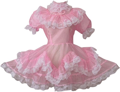 Sissy maid pink organza - maid,