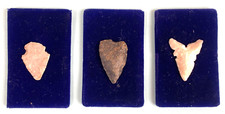 Primitivgeld 3 Pfeilspitzen-Geld der Indianer Nordamerikas 25, 29 und 30 mm