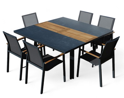 Aleos gartengarnitur alu - alu, teak