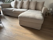 ikea GRÖNLID3er-Sofa mit Récamiere, Sporda natur