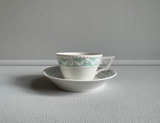 KPM Berlin Kurland Teetasse mit Untertasse mintgrün 1945-1962 Zeptermarke 
