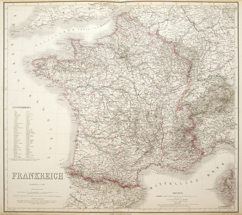 Frankreich original stahlstich - original,