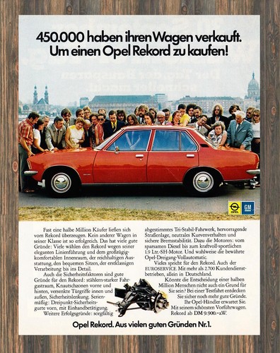 Opel rekord reklame - d,