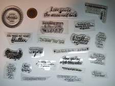 Stempel SPRÜCHE #12 LOVE LIEBE  Text Schrift Spruch Konvolut Sammlung