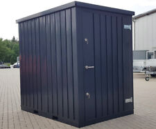 1,5m x 2m Gerätehaus Geräteschuppen Werkzeuglager Container RAL7021 Schwarzgrau