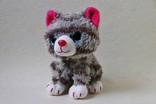 TCM Katze große Augen Plüschtier Tchibo Kuscheltier Schmusetier Stofftier (T161)