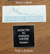 2 X Sticker Aufkleber Decal Horsefeathers Endless Winter Snowboard Freeride Ski 