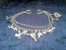 Charivari, Trachten-Kette Schmuck für Lederhose, Mittelmedaillion Stier, kultig