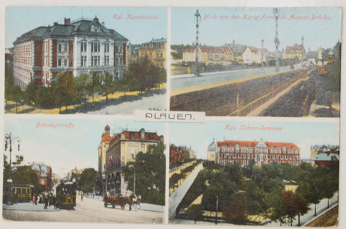 49109 postkarte plauen - postkarte,