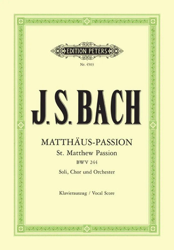 Matthäus passion bwv 244 - matthäus-passion, |