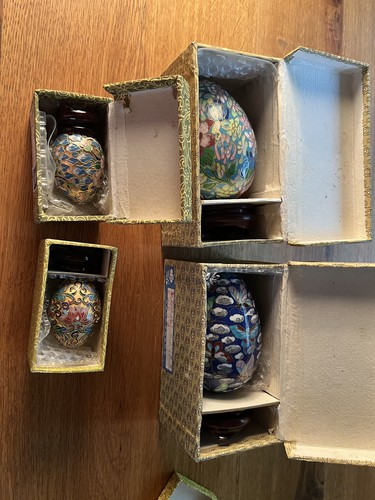 Konvolut vintage cloisonné - 4x,