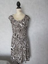 Vögele Damen Kleid, Sommerkleid, Muster ähnlich Leopardenfell, Gr. 40, neuwertig
