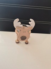 Kleines Teelicht Elch Holz