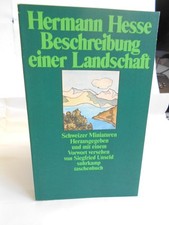 Hermann Hesse, Beschreibung einer Landschaft. Schweizer Miniaturen. Erstausgabe!