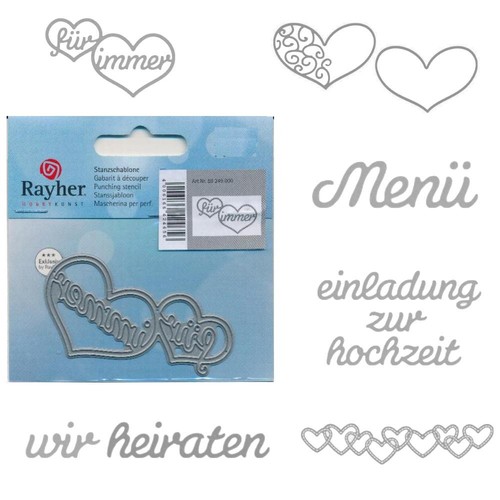 Stanzschablone hochzeit herzen - stanzschablone,