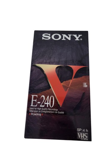 Sony 240 vhs - v, leerkassette