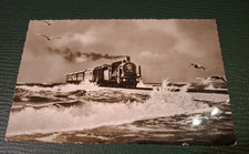 Insel Sylt Zug auf dem Hindenburgdamm 1956 (Z)