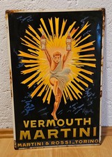 BLECHSCHILD VON VERMOUTH MARTINI   19,6  X  29,7 CM  MARTINI & ROSSI