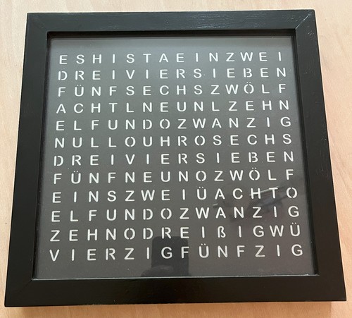 Wort uhr word clock - clock,