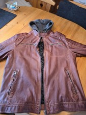 Kunstleder - Jacke Braun