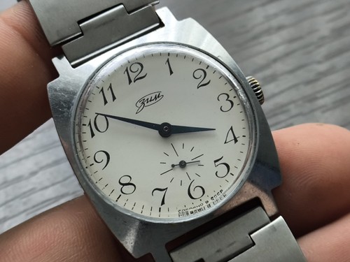 Vintage sowjetische zim - vintage, zim-uhr
