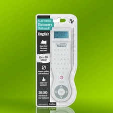 Elektronisches Wörterbuch Englisch, Lesezeichen, kompakt, weiß, Modell XYZ123