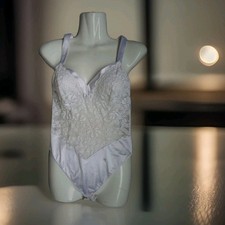 Felina Damen Einteiler Body Gr. 40 Weisse Spitze