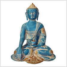 Buddha Statue Messing 25cm