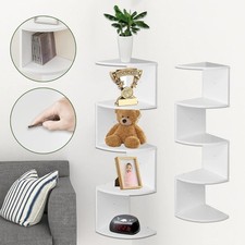 5 Ablagen Eckregal Wandregal