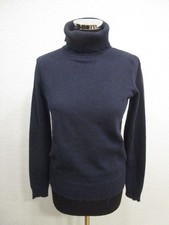 Bruno Manetti Strick Pullover Rollkragen Langarm blau TG.44 Gr.38 (R81-12)