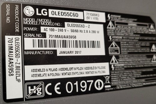 Oled55c6d platinen - oled55c6d,