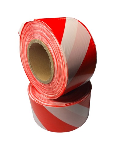 Absperrband rot weiß - rot/weiß, 500m
